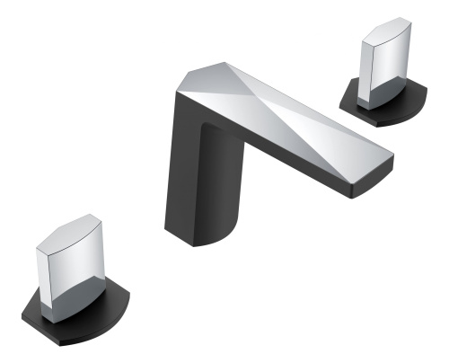 Смеситель Boheme Venturo 150-BCR-ICE на столешницу черный