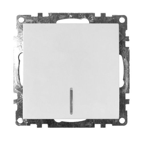 Выключатель 1-клавишный c индикатором Stekker GLS10-7101-01 39299