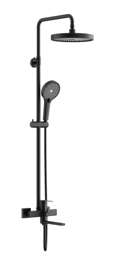 Душевая стойка BELZ B813 B24813-7 настенная цвет черный