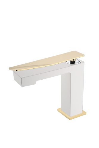 Смеситель Boheme Q 141-WG.2 на раковину белый глянцевый