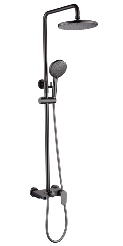 Душевая стойка Boheme Spectre 458-GM настенная цвет графит