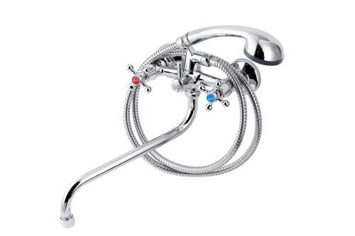 Смеситель для ванны и душа FAUZT FZs-471-06 настенный хром