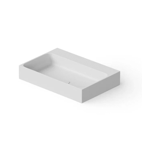 Раковина керамическая Dea Design Washbasins DD9083 410 18 40х40 накладная цвет белый без отверстий под смеситель