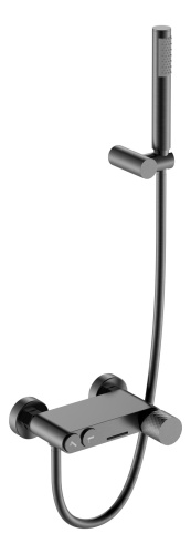 Смеситель Boheme Stick 123-GM настенный графит