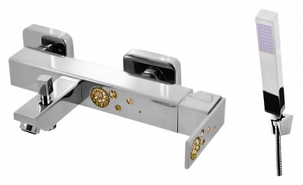 Смеситель для ванны и душа ROYAL ROYAL1054.5/1 настенный хром