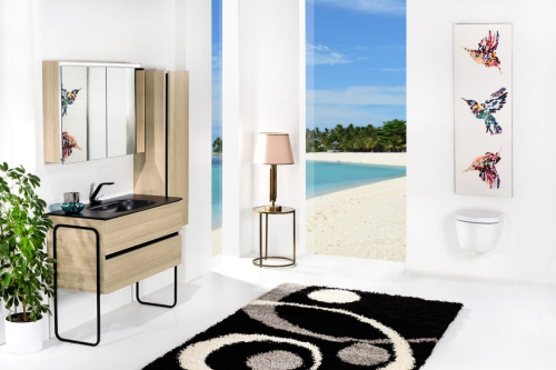 Зеркало-шкаф Armadi Art Vallessi 547-L 80х65 подвесной цвет коричневый