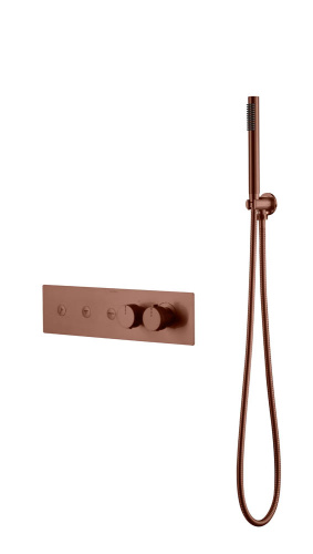 Смеситель для душа Boheme Fusion Termo 131-SYS-BRB встраиваемый бронза брашированная с термостатом