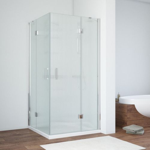 Душевой уголок Vegas-Glass AFA TUR+NOVO AFA TUR NOVO h1890 80 08 Moru 80х80 стекло рифленое профиль хром без поддона