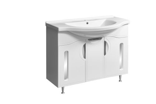 Тумба под раковину Stella Polar Сильва SP-00000204 95х32х82 цвет белый