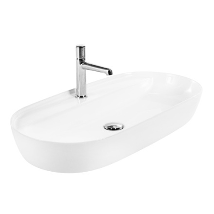 Раковина BelBagno 41 см BB1347 накладная цвет белый глянцевый