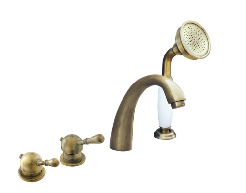 Смеситель RavSlezak LABE L476.5PSM на борт ванны бронза