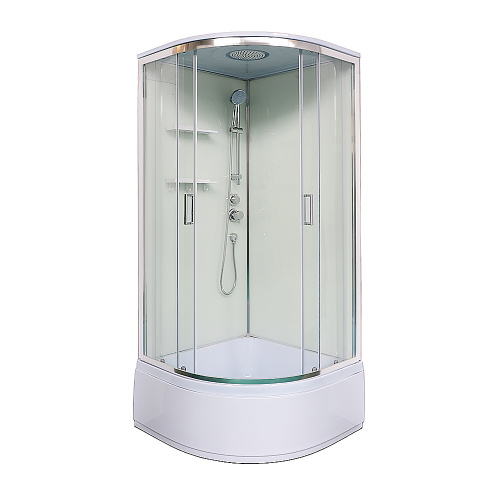 Душевая кабина Loranto NEO CS-22011 90х90 четверть круга с крышей
