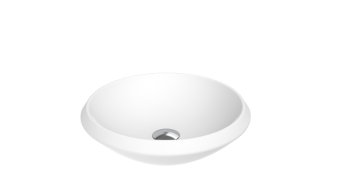 Раковина из сантехнического фарфора Creavit Minimal MN045-00CB00E-0000 45х45 накладная цвет красный