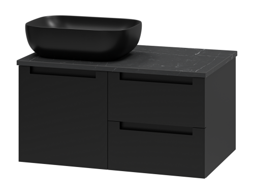 Тумба под раковину Brevita Cargo CAR-01080-021П2Я 79х49х40 подвесная