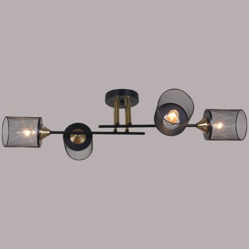 Люстра потолочная Reluce 38460-0.3-04 BK+COPPER