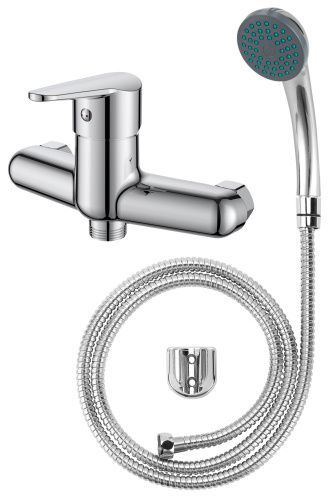Смеситель для ванны и душа Voda Breeze BZ80acs настенный хром