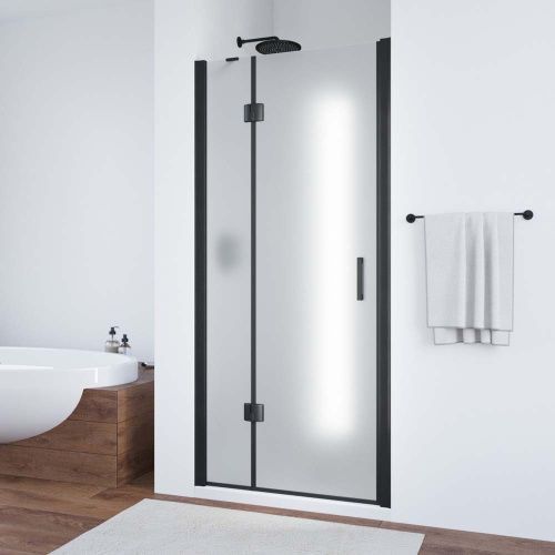 Душевая дверь Vegas-Glass AFP TUR+NOVO AFP NOVO 120 02М 10 L 120х189 стекло матовое профиль черный матовый