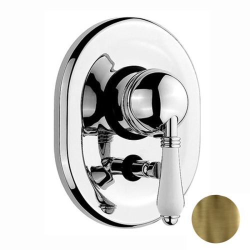 Смеситель для душа Nicolazzi Petit Mont Blanc 3460BZ76 встраиваемый в стену бронза без термостата (внешняя часть)