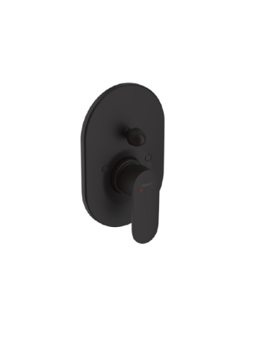 Смеситель Hansgrohe Vernis Blend 71449670 настенный встраиваемый черный матовый без термостата