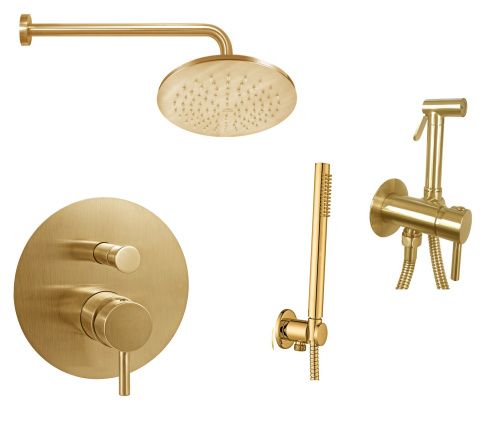 Душевая система Paffoni Light KITZLIG015HGSPKING встраиваемая в стену