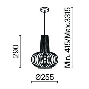 Светильник подвесной Maytoni Roots Modern MOD193PL-01W - фото 4