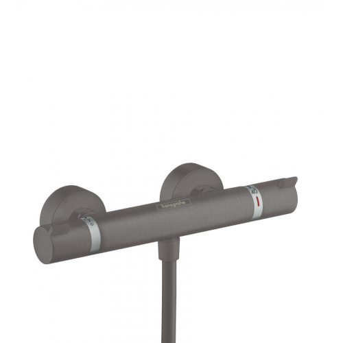 Смеситель Hansgrohe 13116340 настенный хром черный шлифованный/брашированный