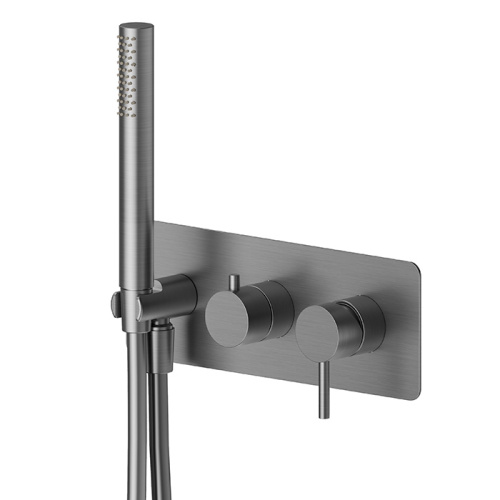 Смеситель для душа Newform Gessi316 69679EX.59.064 встраиваемый в стену оружейная сталь без термостата