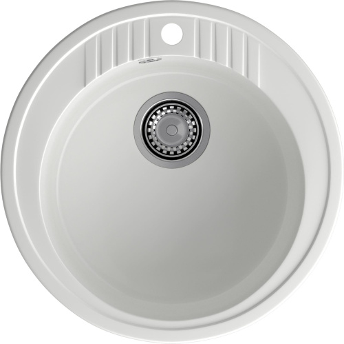 Кухонная мойка Granfest Rondo R-520 иней 52х52 цвет белый
