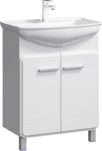 Тумба под раковину Aqwella Y Kor.01.06 61х33х80 напольная цвет белый