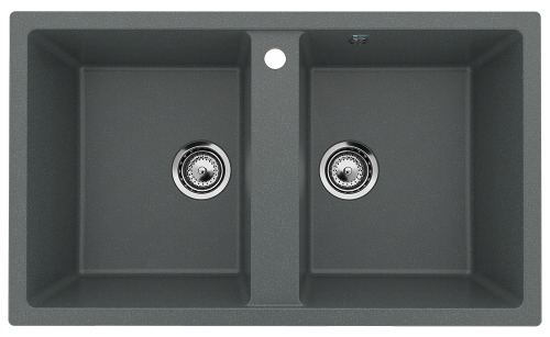 Кухонная мойка Ulgran Classic U-708-343 86х51 цвет антрацит