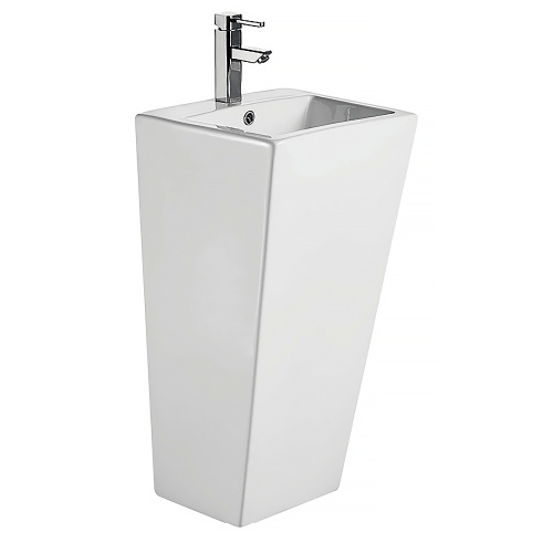 Раковина Azario FRETTA SQUARE 44 см AZ-303 напольная цвет белый