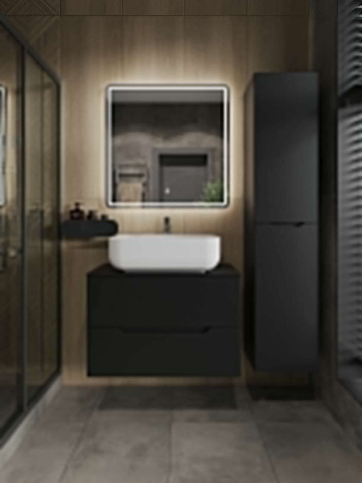 Тумба с раковиной Orange Line Li-80TubMDF+B03-600W 80х50 - фото 5