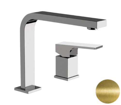 Смеситель Remer Absolute AU57VO на раковину латунь брашированная