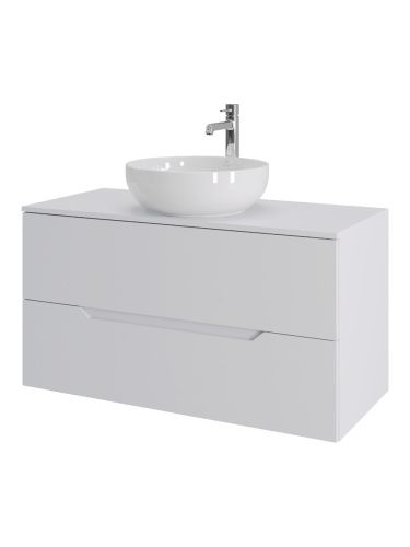 Тумба с раковиной Orange Line Li-100TuwMDF+B07-420W 101х46х67