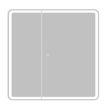Зеркало-шкаф BelBagno Marino SPC-MAR-800/800-2A-LED-TCH 80х80