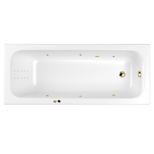 Ванна гидромассажная Whitecross VIBE 0105.180075.100.LINENANO.GL 180х75  прямоугольная