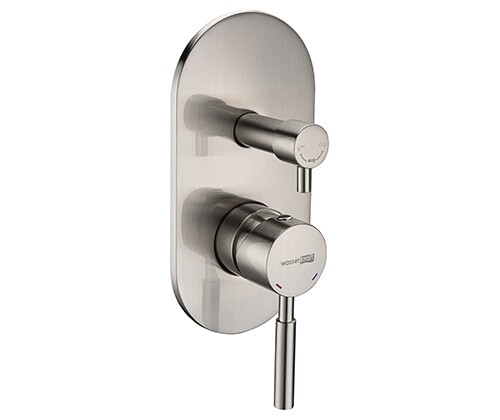 Смеситель для ванны и душа WasserKRAFT Wern 4200 4241 встраиваемый никель