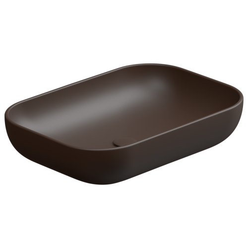Раковина GSG Ceramic Design Easy 60см EALAVRE60035 накладная цвет коричневый