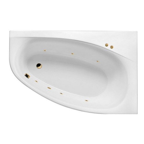 Ванна акриловая гидромассажная Excellent KAMELEON WAEX.KMP17.SOFT.GL 170х110 пристенная асимметричная с каркасом