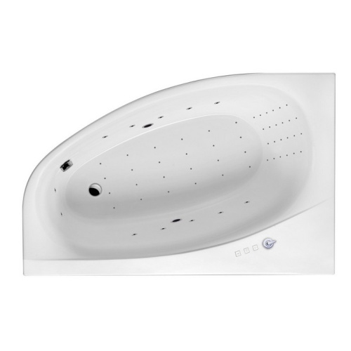 Ванна акриловая гидромассажная Excellent KAMELEON WAEX.KML17.NANO.CR 170х110 пристенная асимметричная с каркасом
