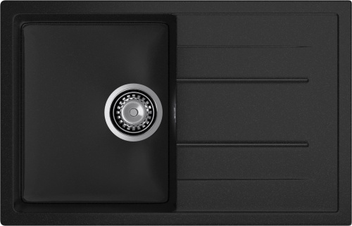 Кухонная мойка Granfest Quadro Q-780L черный 77х50 цвет черный