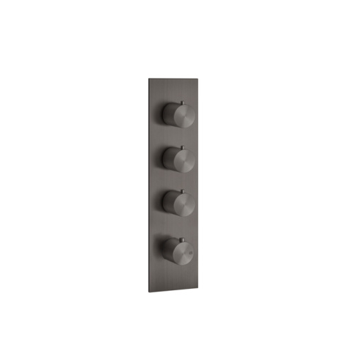 Смеситель для душа Gessi Gessi316 54516#707 встраиваемый в стену черный с термостатом (внешняя часть)