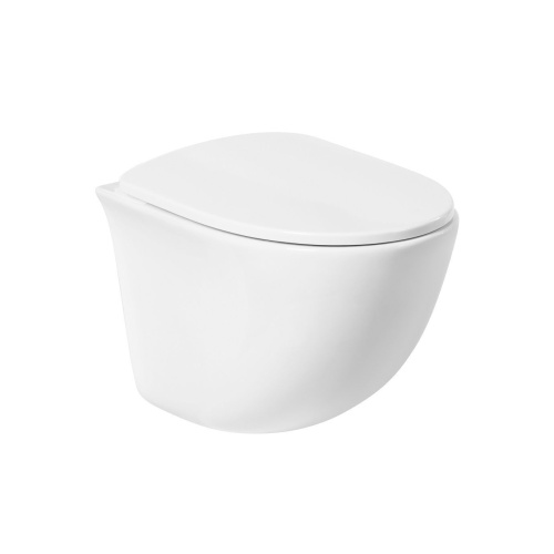 Унитаз подвесной Art&Max Pescara AM016CHR/SC белый с сиденьем микролифт каскадный смыв