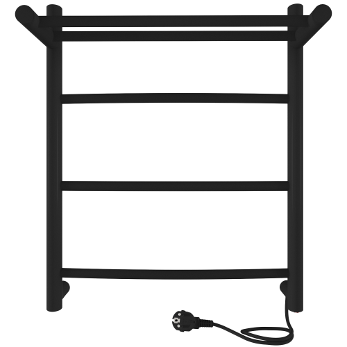 Полотенцесушитель Indigo ARC с полкой LCAE50-40BRPR 43х50 электрический черный муар