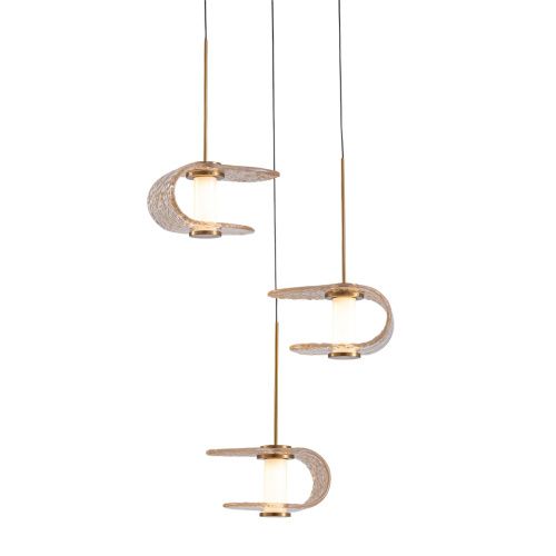 Светильник подвесной Delight Collection MD24020901-3A gold/cognac