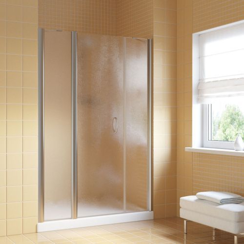 Душевая дверь Vegas-Glass EP-2F LUX EP-2F LUX 170 08 02 L 170х200 стекло рифленое профиль хром