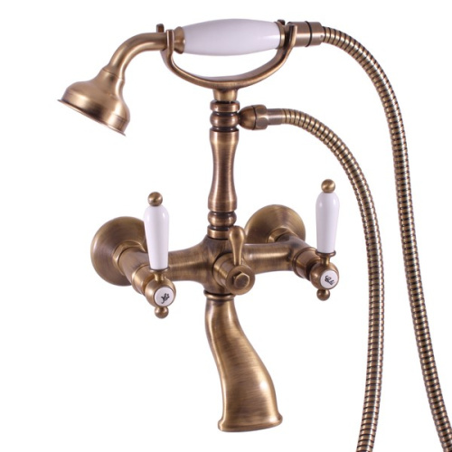 Смеситель для ванны и душа MORAVA RETRO MK560.5/2SM настенный бронза