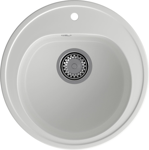 Кухонная мойка Granfest Rondo R-510 иней 51х51 цвет белый