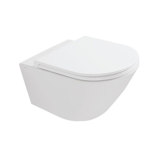 Чаша унитаза подвесная Globo Forty3 FOS05.BI цвет белый без сиденья безободковая каскадный смыв