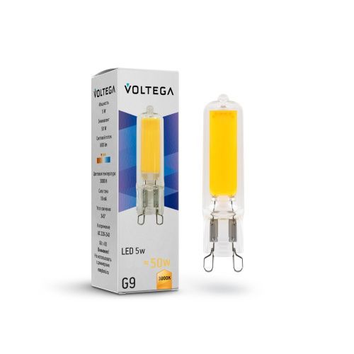 Лампочка светодиодная Voltega Capsule G9 7262